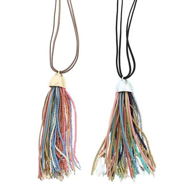 COLLAR LARGO COLG. BORLA