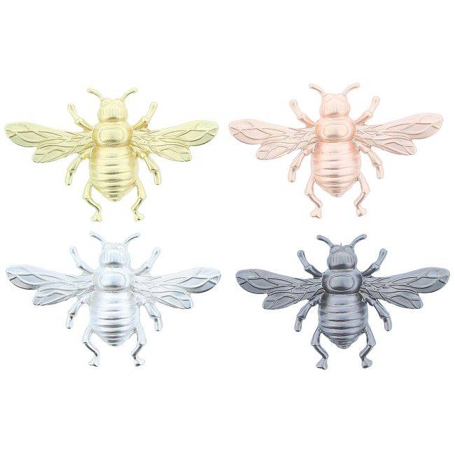 METAL BEE BROOCH
