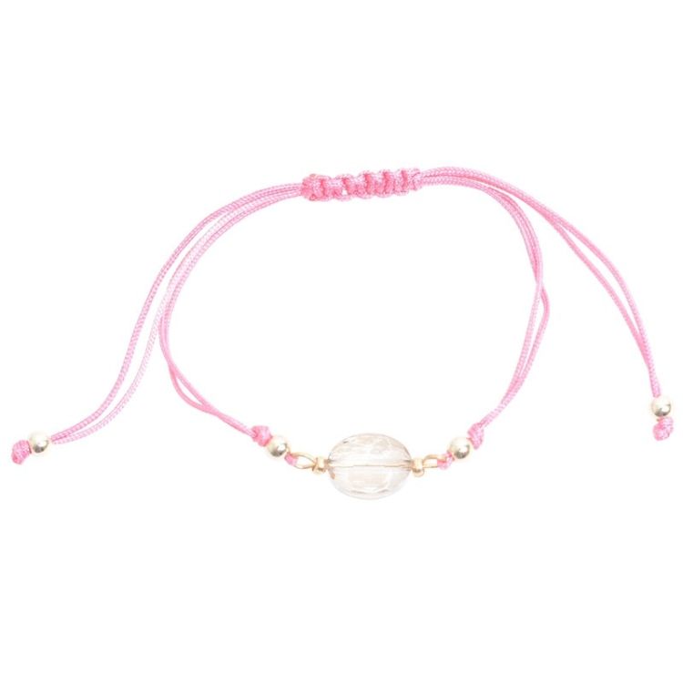 MACRAMÉ BRACELET WITH FACETED BEADS 2
