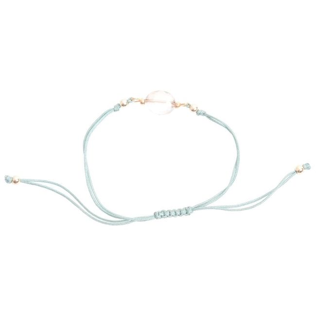 MACRAMÉ BRACELET WITH FACETED BEADS