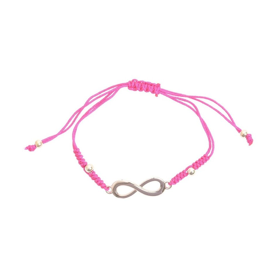 PULSERA MACRAMÉ CUENTA METAL