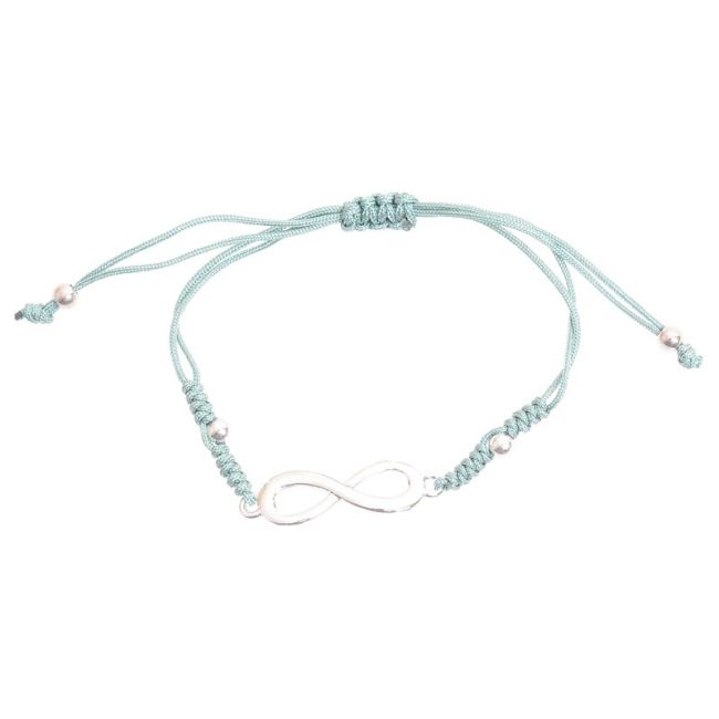 PULSERA MACRAMÉ CUENTA METAL