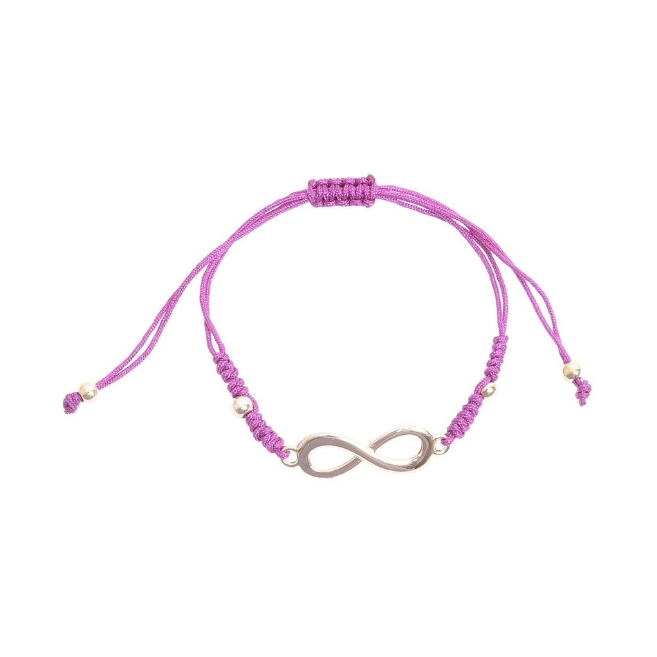 PULSERA MACRAMÉ CUENTA METAL