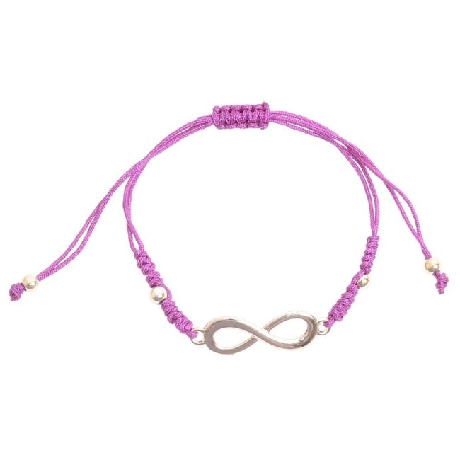 PULSERA MACRAMÉ CUENTA METAL