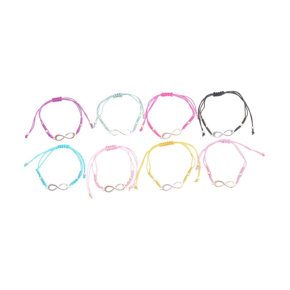 PULSERA MACRAMÉ CUENTA METAL