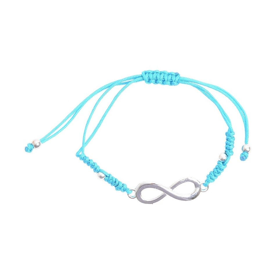 PULSERA MACRAMÉ CUENTA METAL