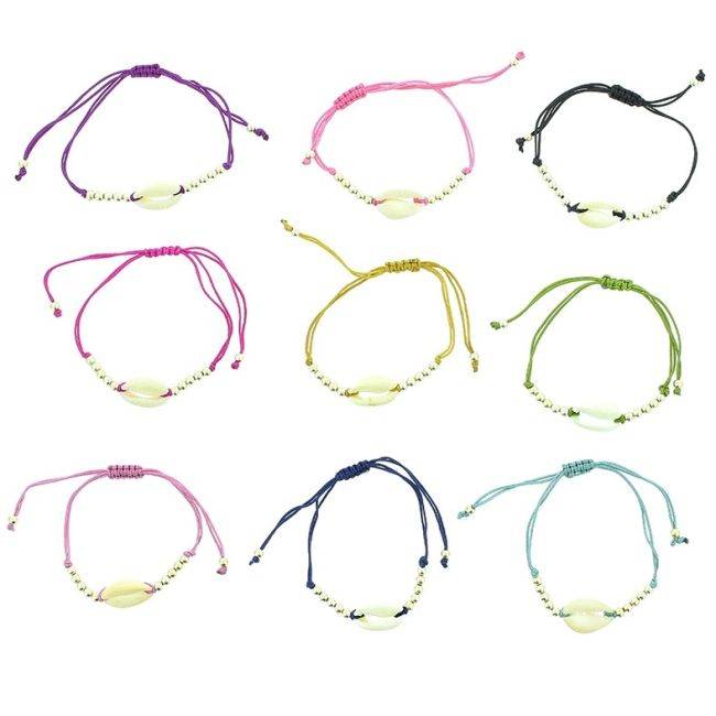 PULSERA MACRAMÉ CARACOL