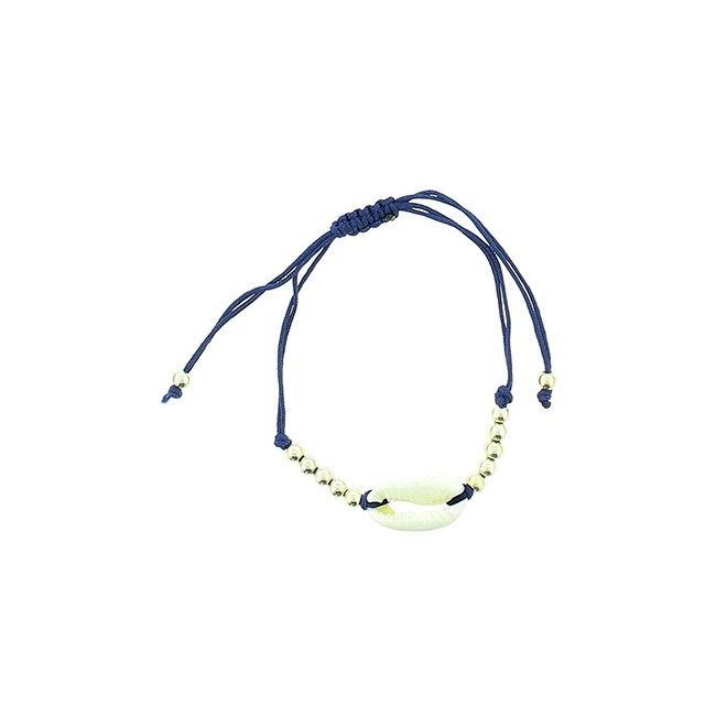 PULSERA MACRAMÉ CARACOL