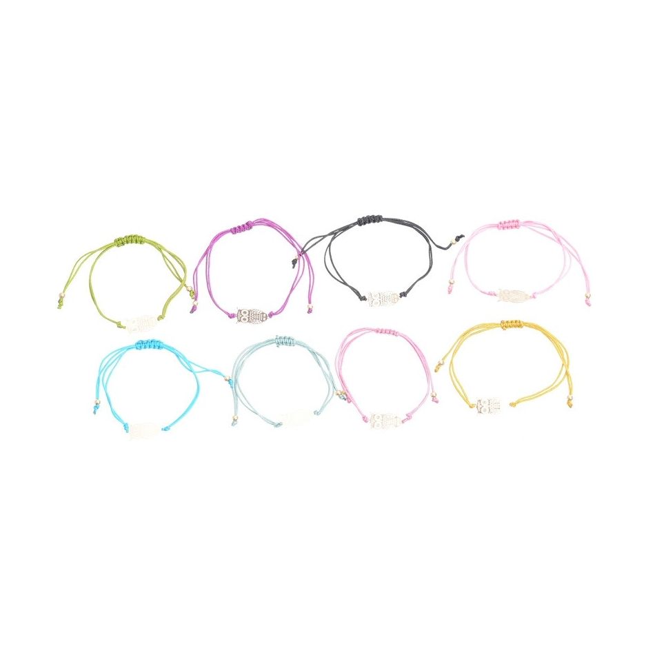 MACRAMÉ BRACELET WITH METAL BEADS
