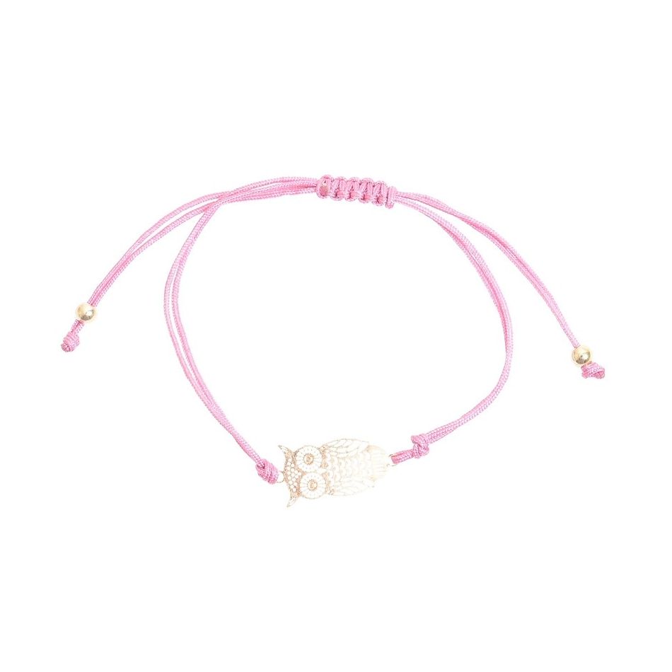 PULSERA MACRAMÉ CUENTA METAL