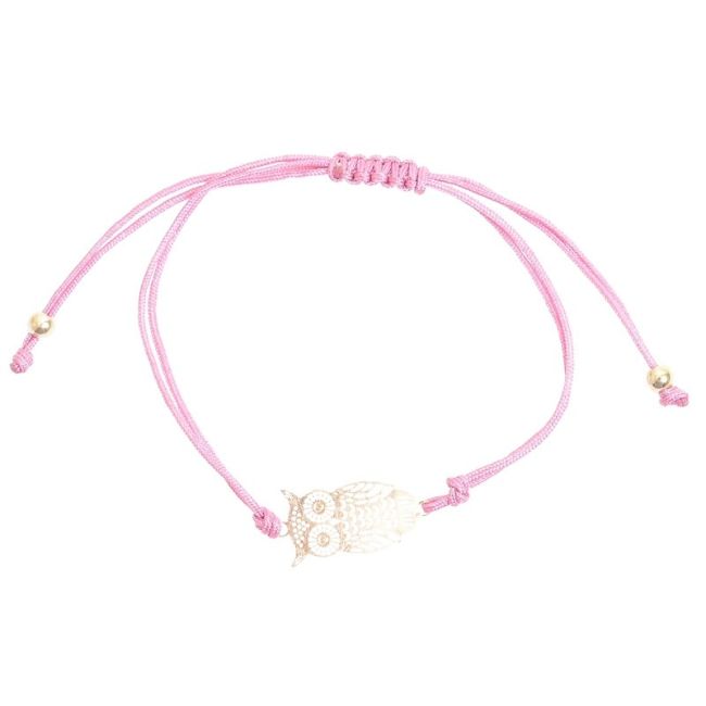 MACRAMÉ BRACELET WITH METAL BEADS