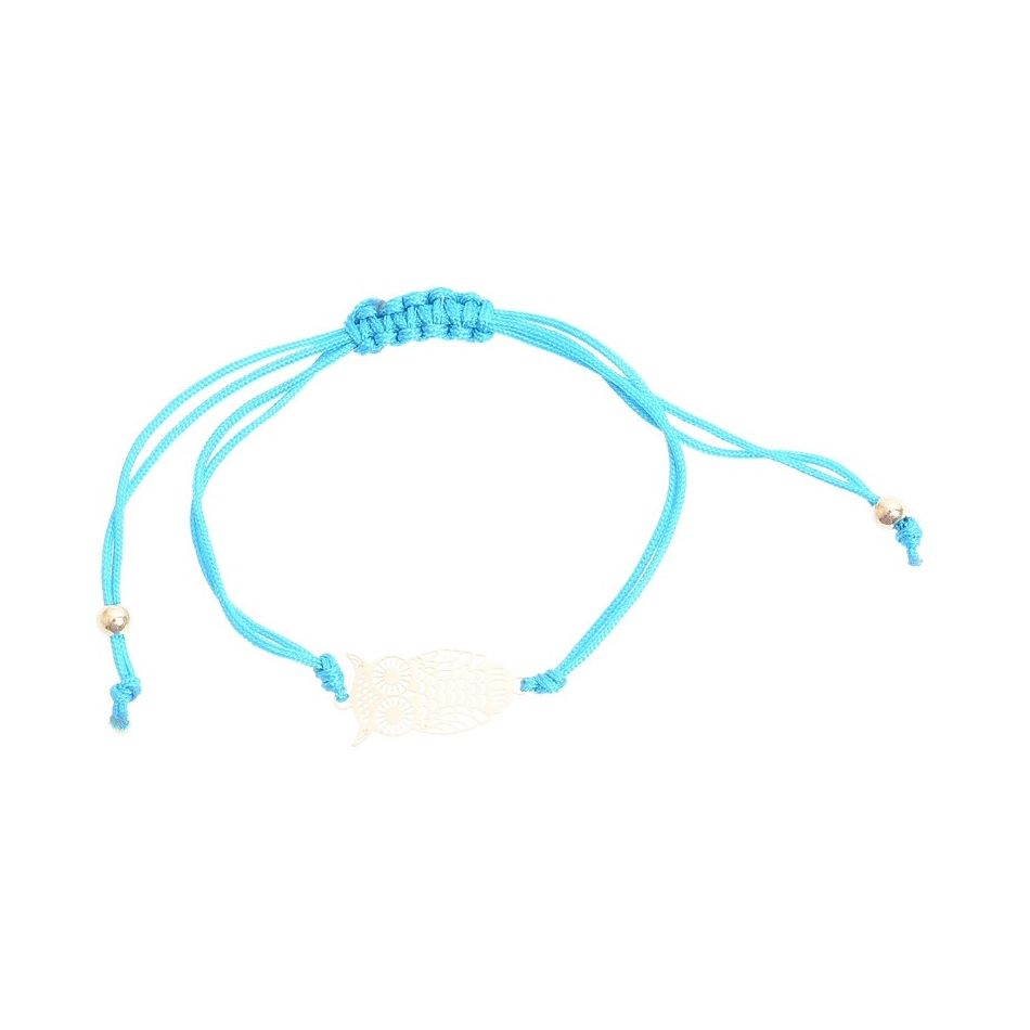 MACRAMÉ BRACELET WITH METAL BEADS