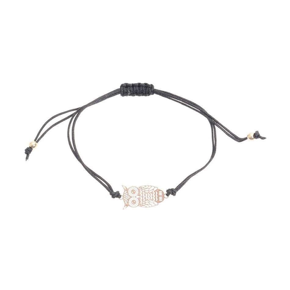 PULSERA MACRAMÉ CUENTA METAL