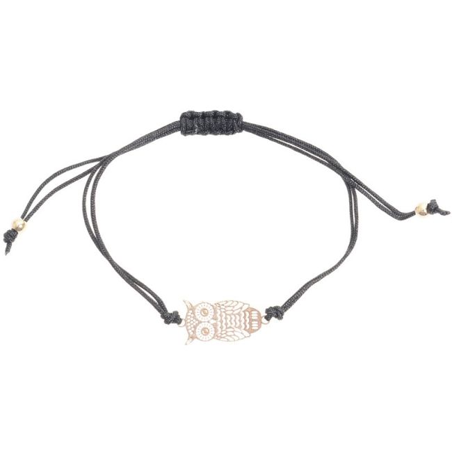 PULSERA MACRAMÉ CUENTA METAL