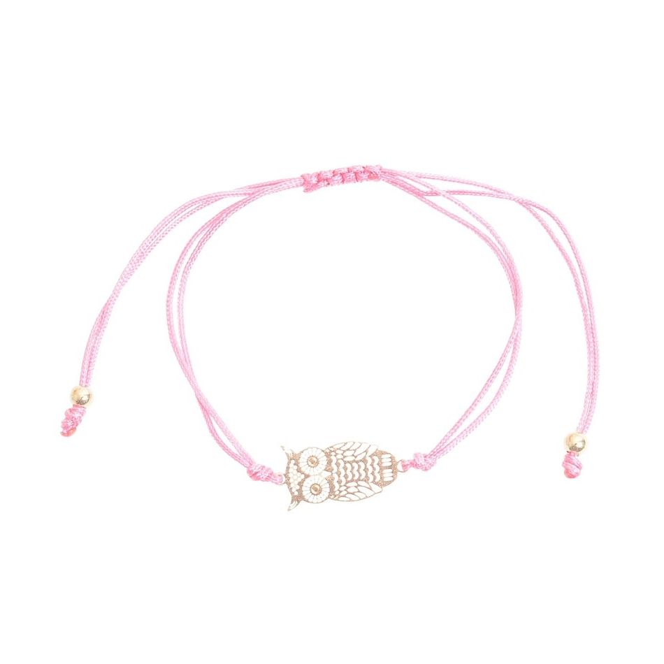 MACRAMÉ BRACELET WITH METAL BEADS