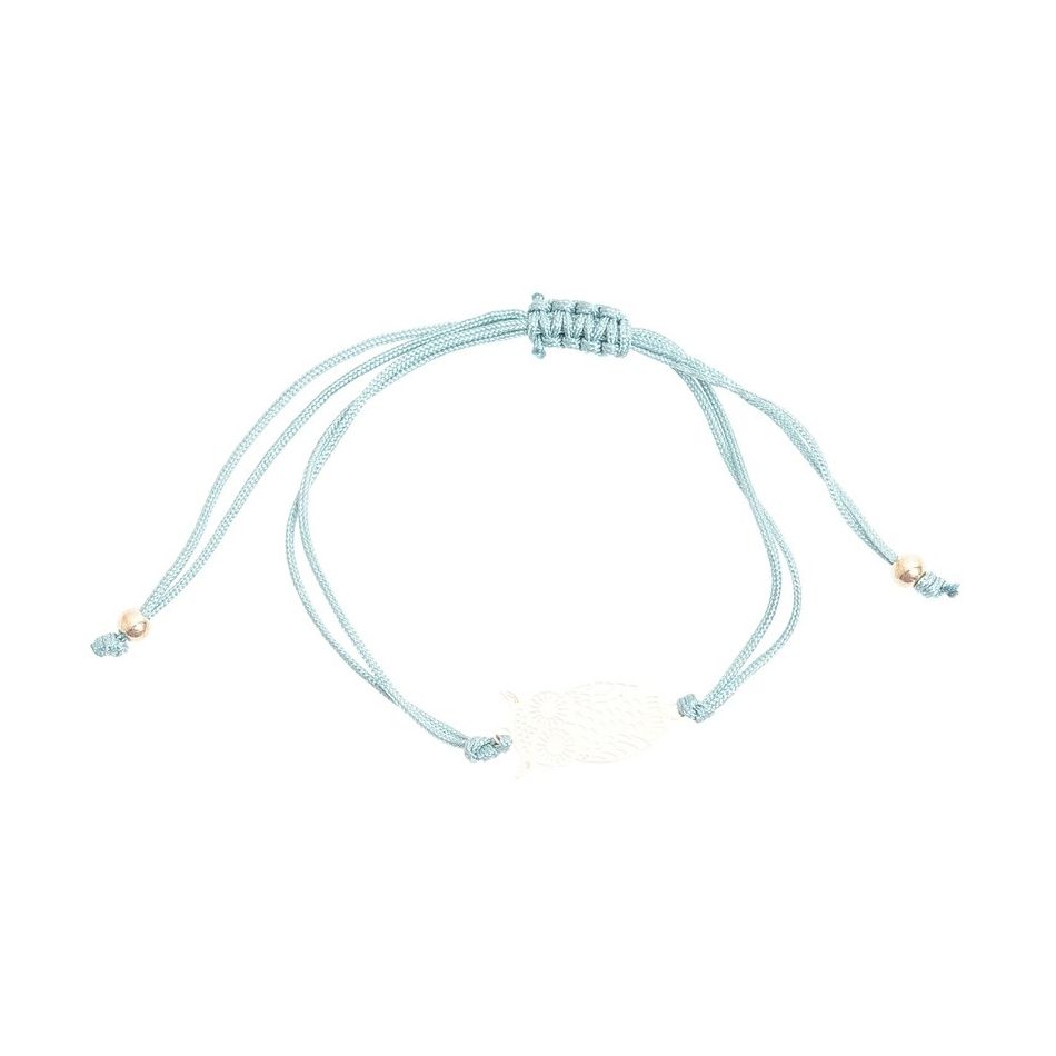 MACRAMÉ BRACELET WITH METAL BEADS