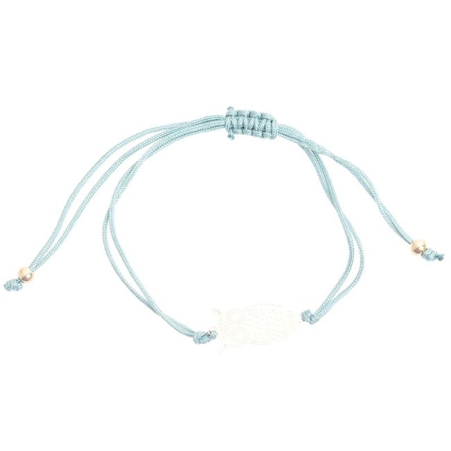 MACRAMÉ BRACELET WITH METAL BEADS