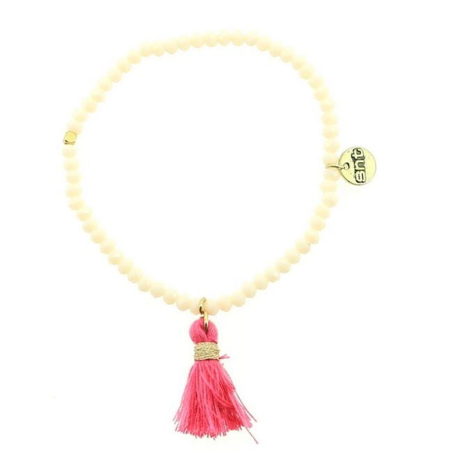 FRINGED FACETED BEADS BRACELET