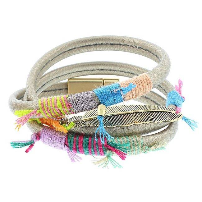 PULSERA 3 VUELTAS ÉTNICO DELUXE