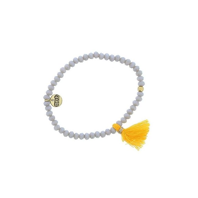 MACRAMÉ BRACELET WITH STONE BEADS