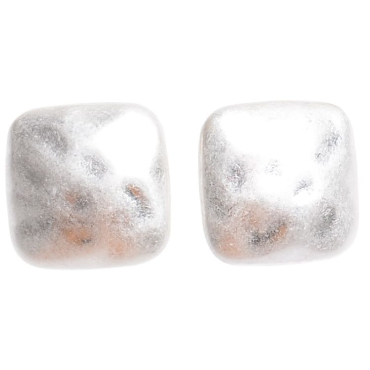 SQUARE METAL CLIP EARRINGS