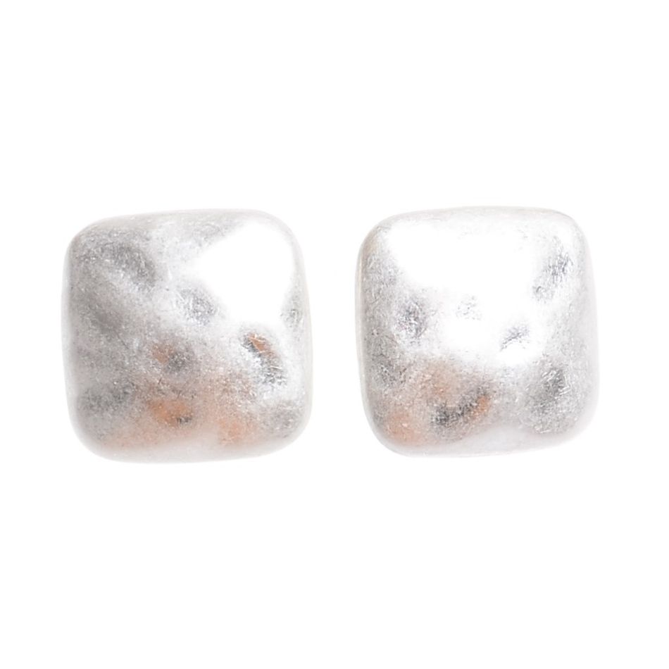 SQUARE METAL CLIP EARRINGS