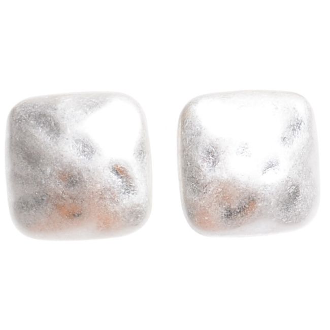 SQUARE METAL CLIP EARRINGS