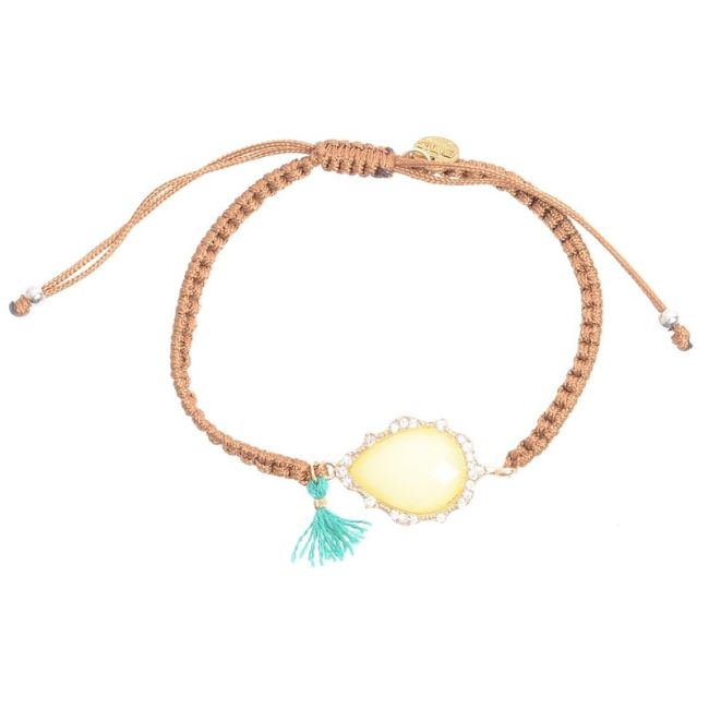 MACRAMÉ BRACELET WITH FRINGE BEADS