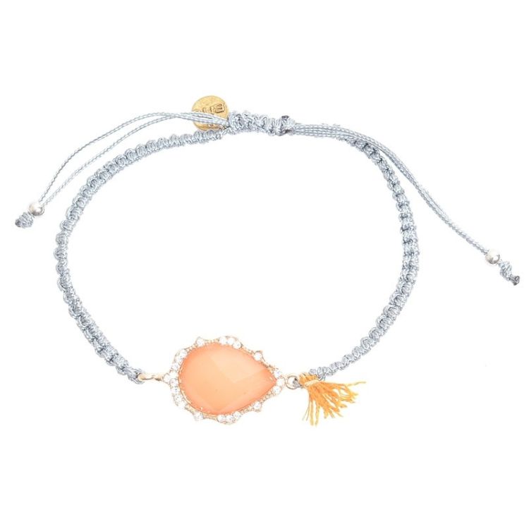 PULSERA MACRAMÉ CUENTA FLECO 2