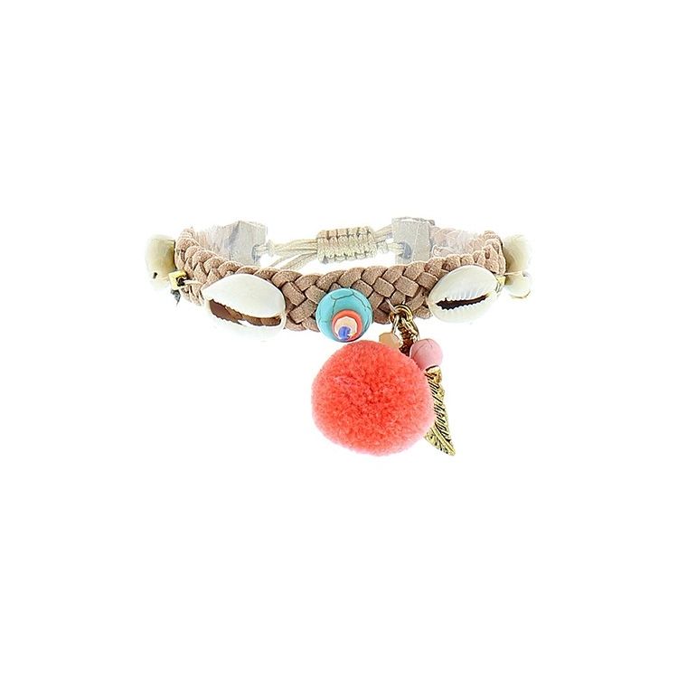 BRAIDED MACRAME BEADS BRACELET