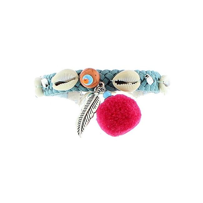 BRAIDED MACRAME BEADS BRACELET