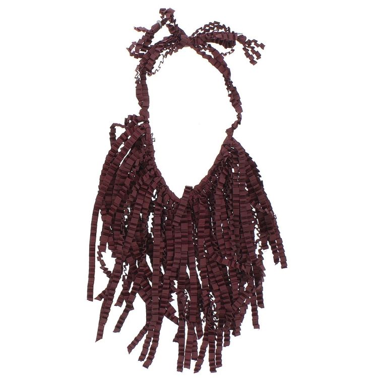 CURLY SATIN RIBBON SHORT NECKLACE