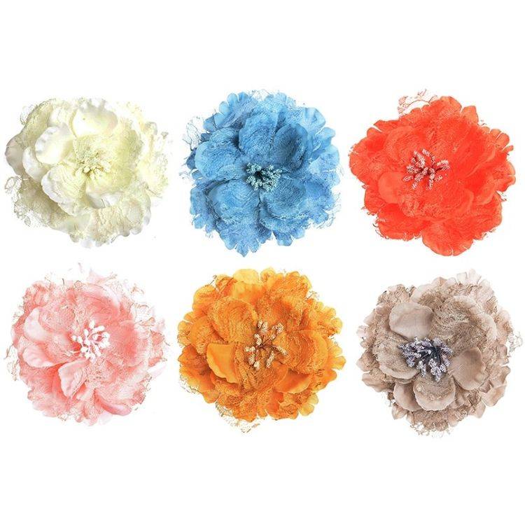BROCHE FLOR 14CM 2
