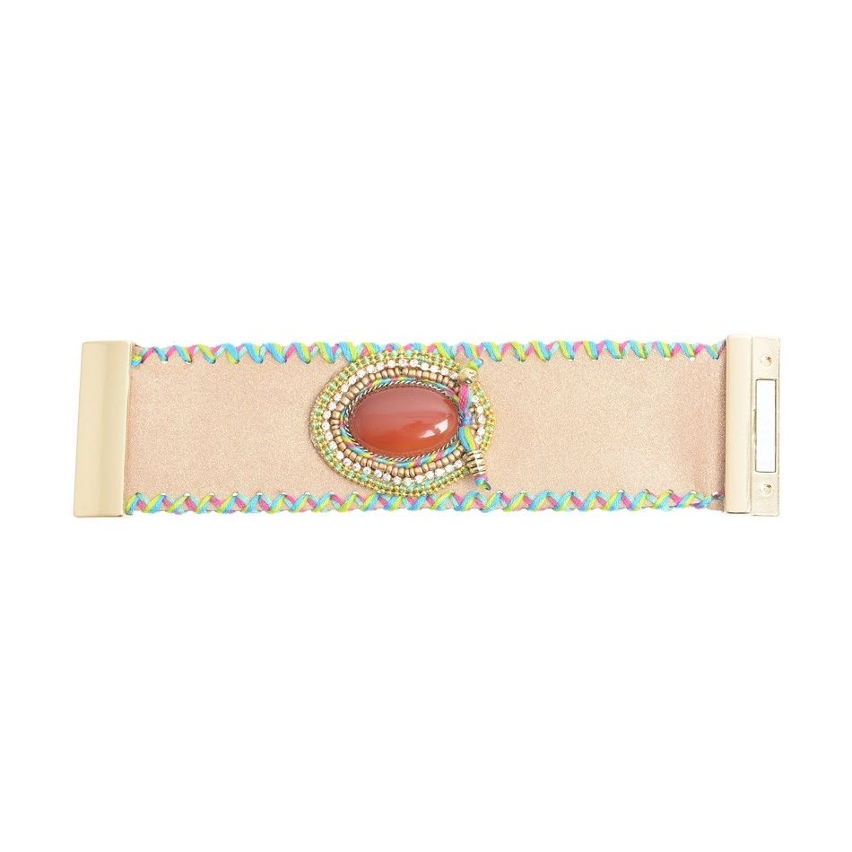 WOVEN BEADS BRACELET WITH MAGNET