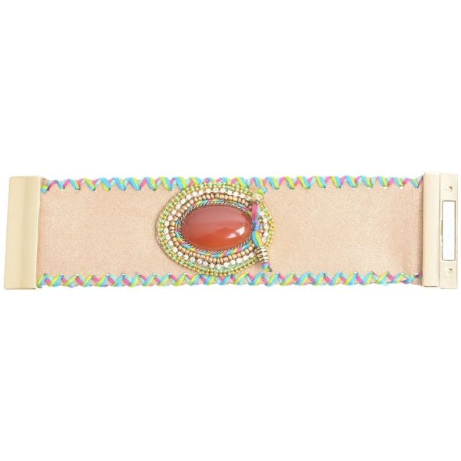 PULSERA CUENTAS TEJIDAS C. IMÁN