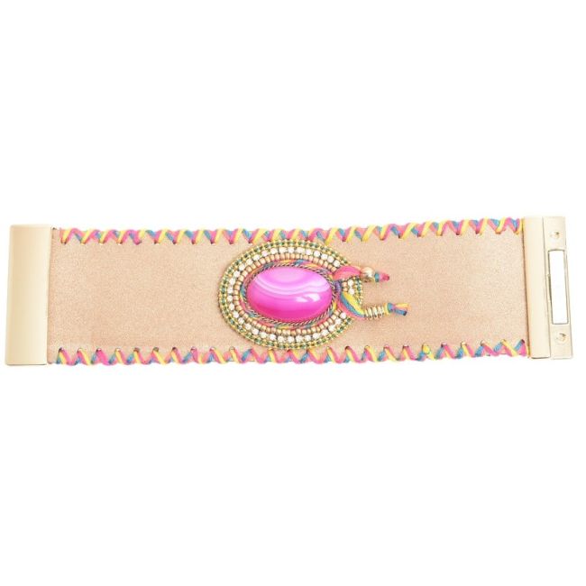 PULSERA CUENTAS TEJIDAS C. IMÁN