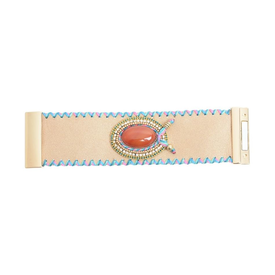 WOVEN BEADS BRACELET WITH MAGNET