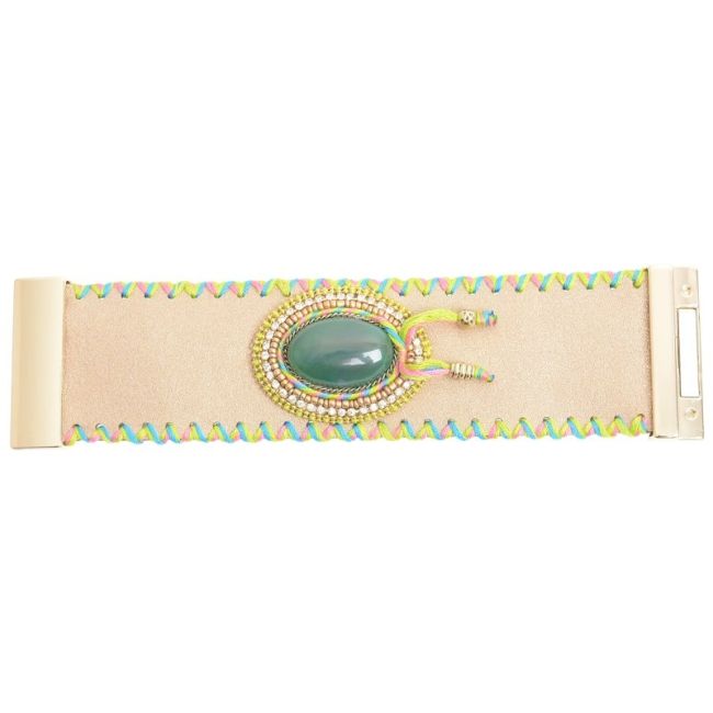 WOVEN BEADS BRACELET WITH MAGNET