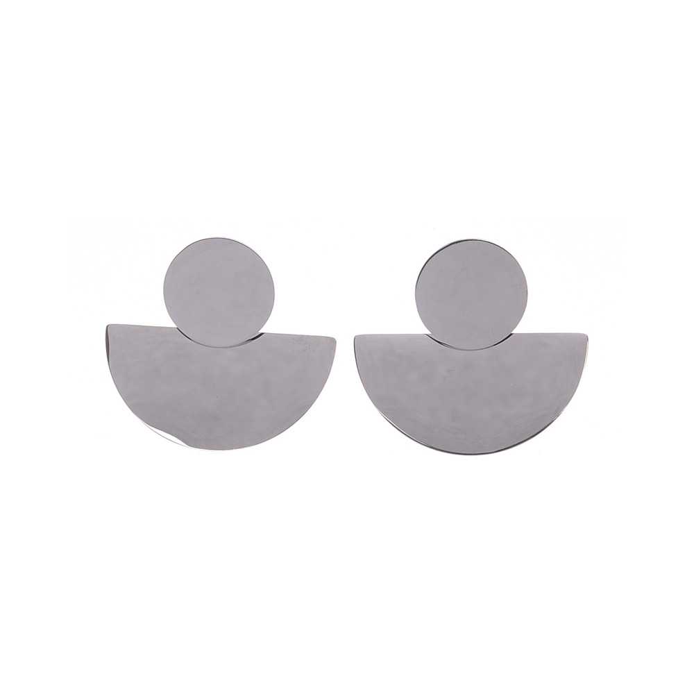 STEEL EARRINGS GEOMETRIC SHAPES