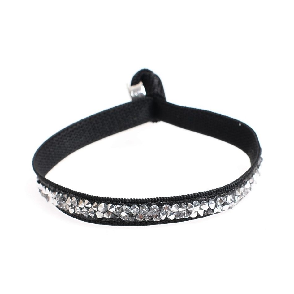 PULSERA GOMA CRISTALES