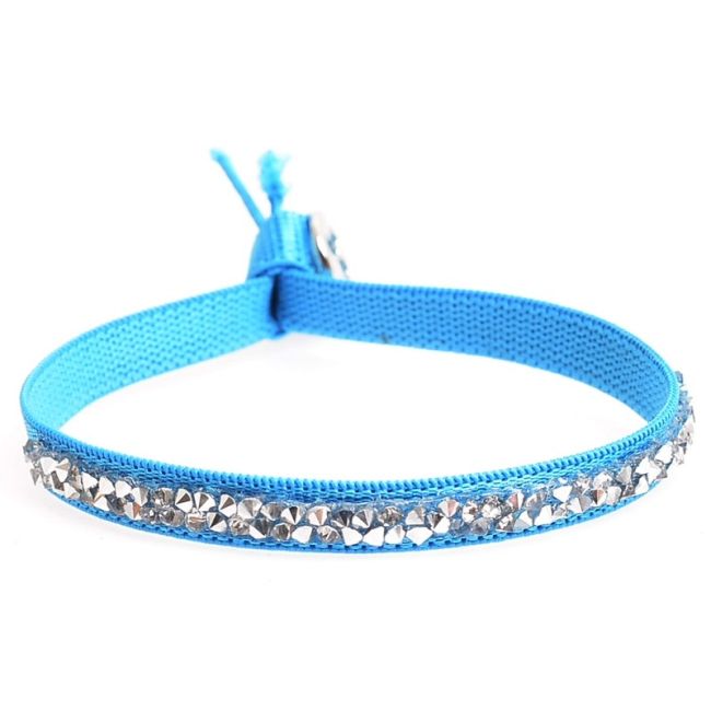 PULSERA GOMA CRISTALES