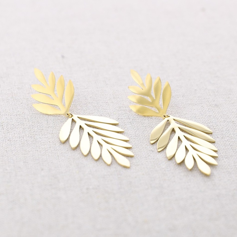 DOUBLE SPRINKLE STEEL EARRINGS