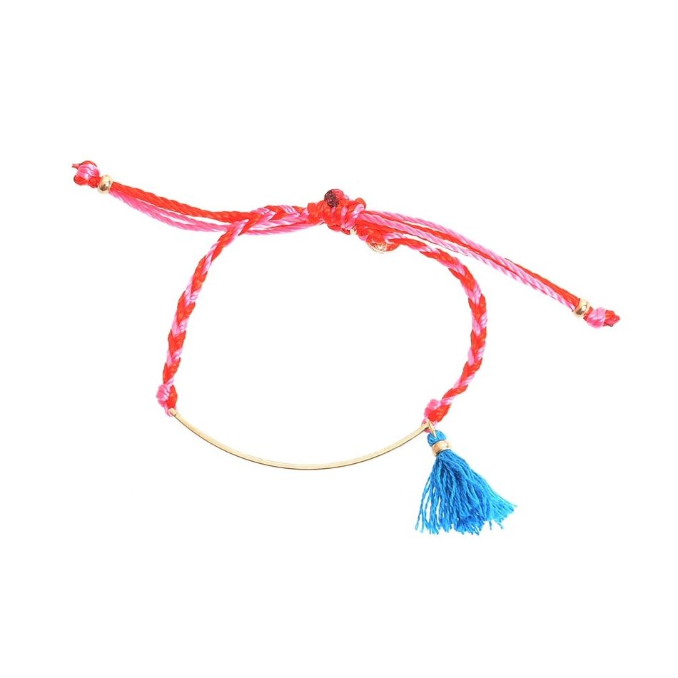 PULSERA MACRAMÉ METAL FLECO