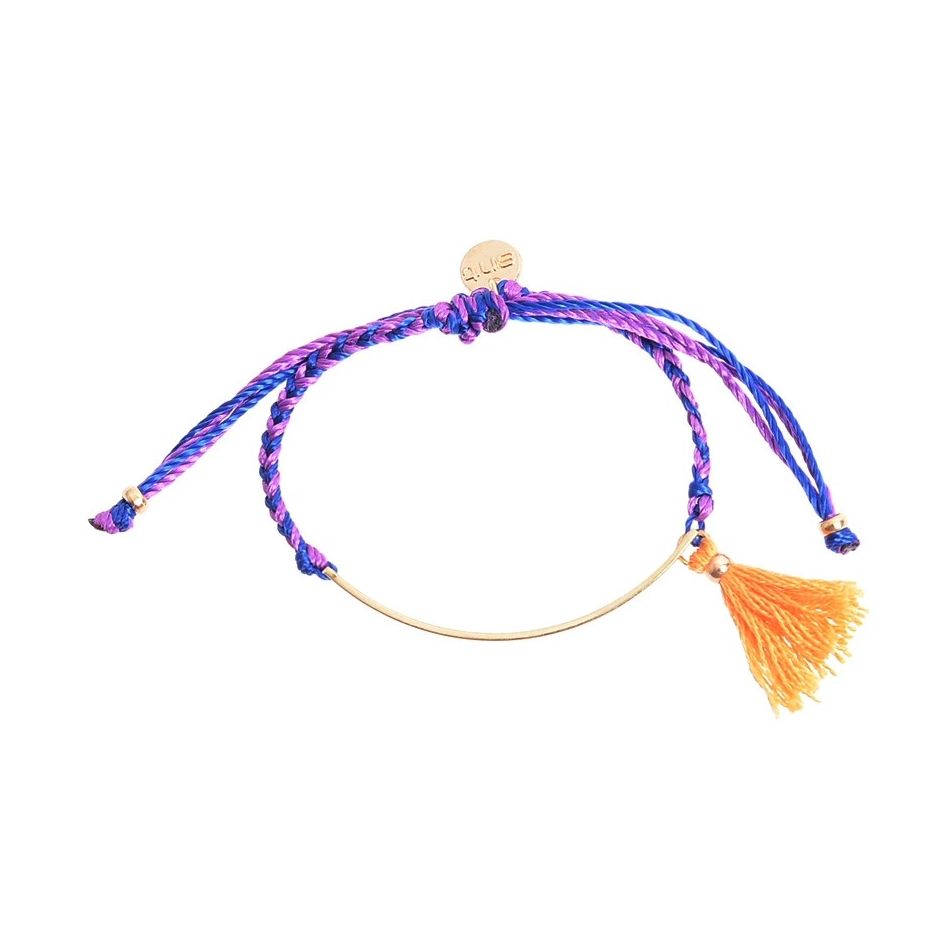 PULSERA MACRAMÉ METAL FLECO