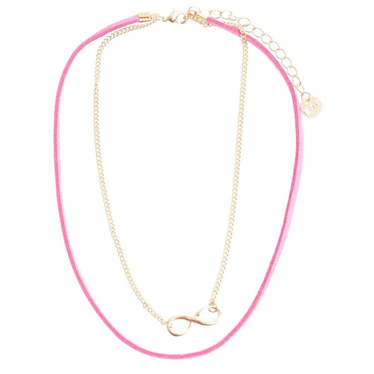 DOUBLE STRAP PENDANT SHORT NECKLACE