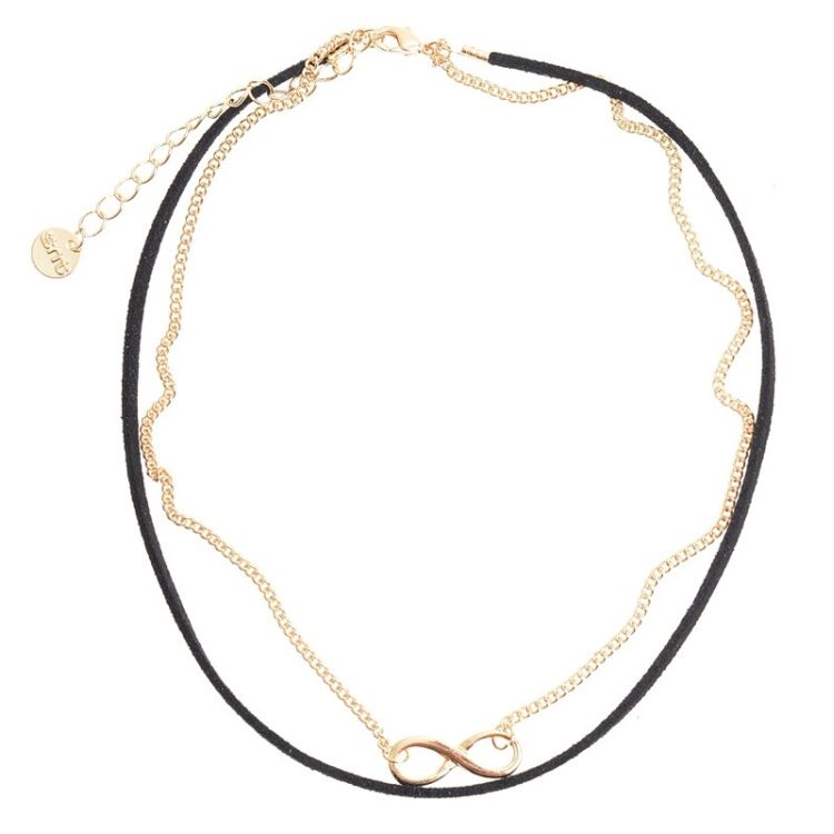 DOUBLE STRAP PENDANT SHORT NECKLACE 2