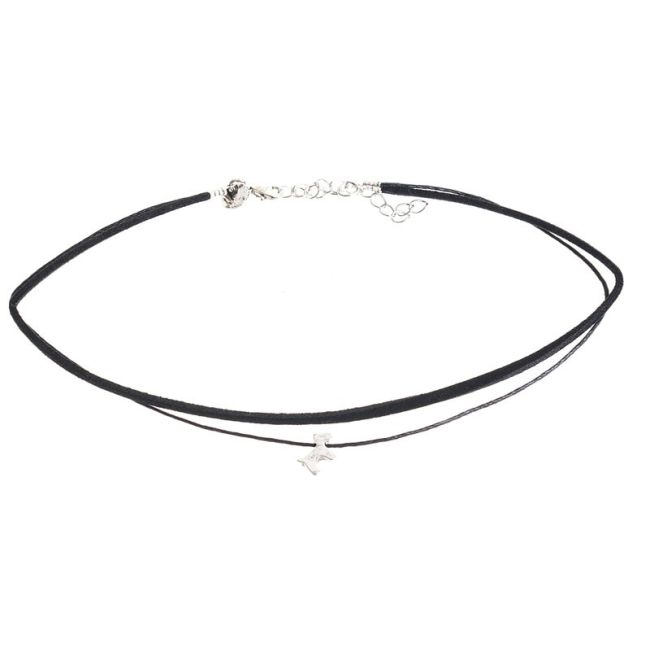 SUEDE PENDANT SHORT NECKLACE