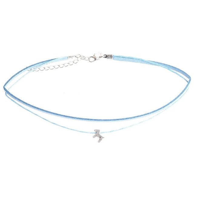 SUEDE PENDANT SHORT NECKLACE