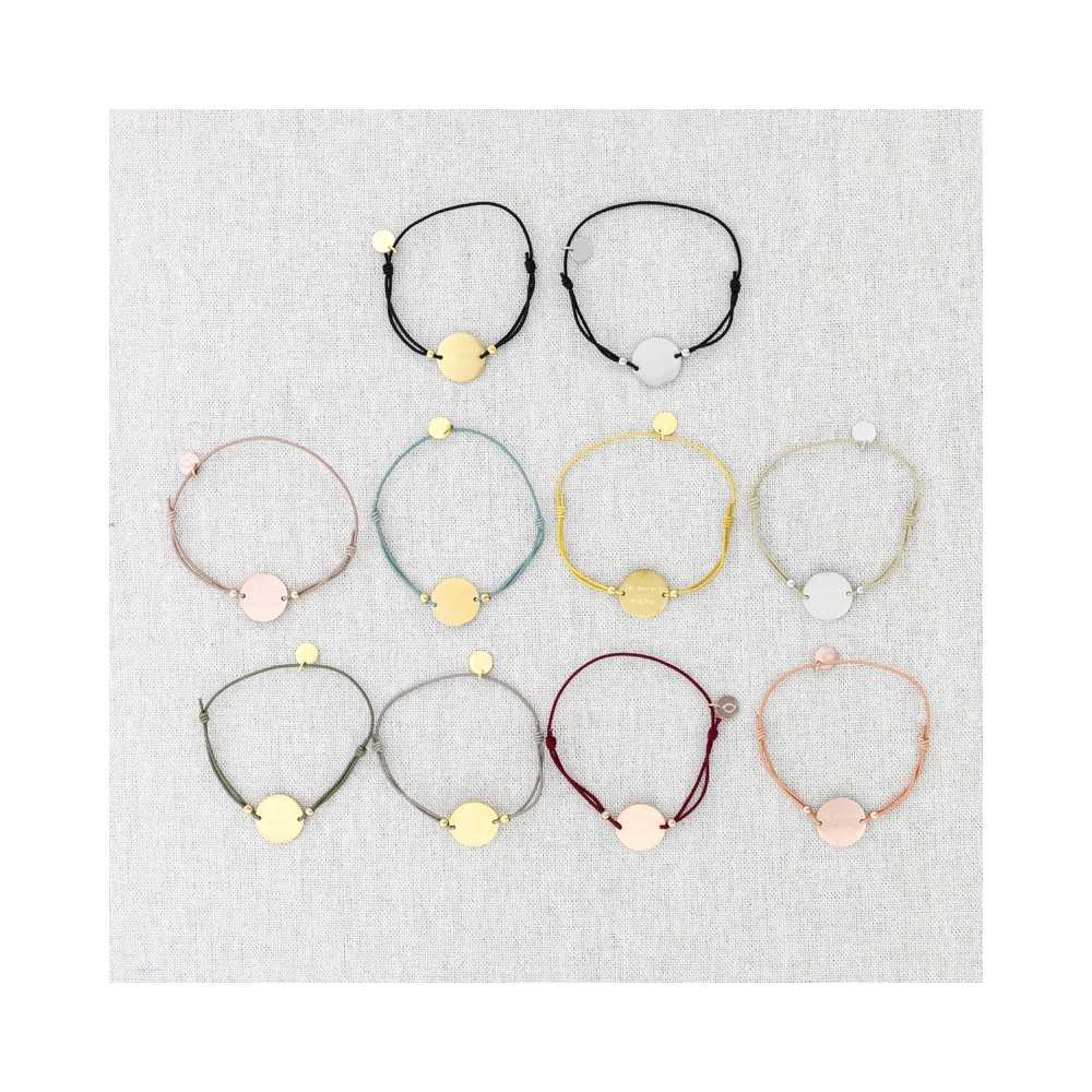 ELASTIC STEEL MEDAL BRACELET "TE QUIERO MUCHO"