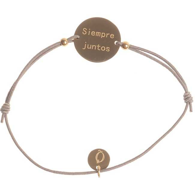 ELASTIC STEEL BRACELET WITH ALWAYS TOGETHER MEDAL